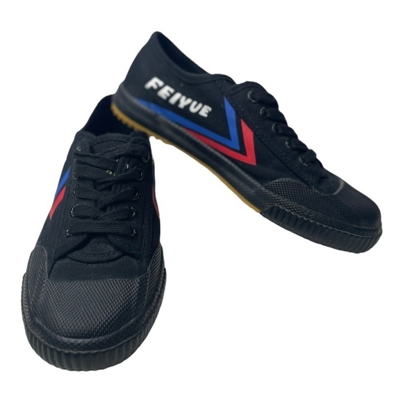 Feiyue 1920 Women’s Black Sneakers With Rubber Toe - Picture 3 of 9